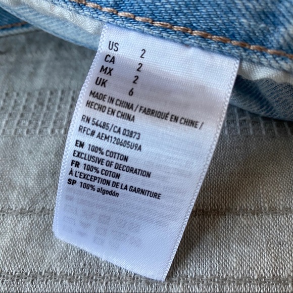 AE Distressed Shorts - Size 2 - Picture 3 of 4